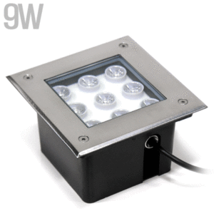 정사각 LED지중등 파워 9W/LED조명/LED분수조명/LED야외조명