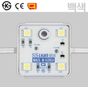 국산 LED모듈 백색 4구/OPL(일반형)/SS라이트/소형LED/LED간판조명/LED매장조명