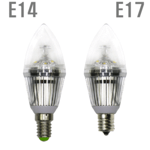 LED 투명촛대구 3W(E14.E17)/LED캔들/LED촛대구/LED가정용전구/LED전구/LED램프/LED조명 