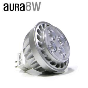 아우라/LED MR16 12V 8W(할로겐 45W대체용)/LED할로겐램프/LED할로겐/LED조명/LED램프