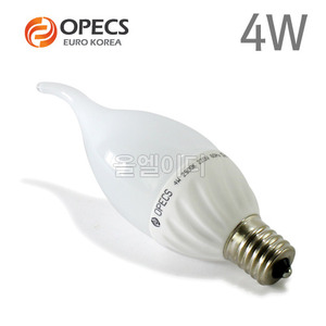 오펙스 LED 프레임 촛대구 4W/(E14 E17)/미니전구/LED캔들전구/불꽃전구/LED가정용전구/샹들리에전구/LED램프/LED조명/인테리어전구