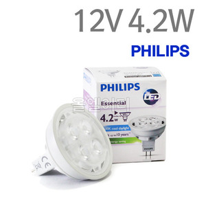필립스 LED할로겐 MR16 12V 4.2W/LED할로겐램프/LED할로겐/LED조명/LED램프 /LED간접조명 
